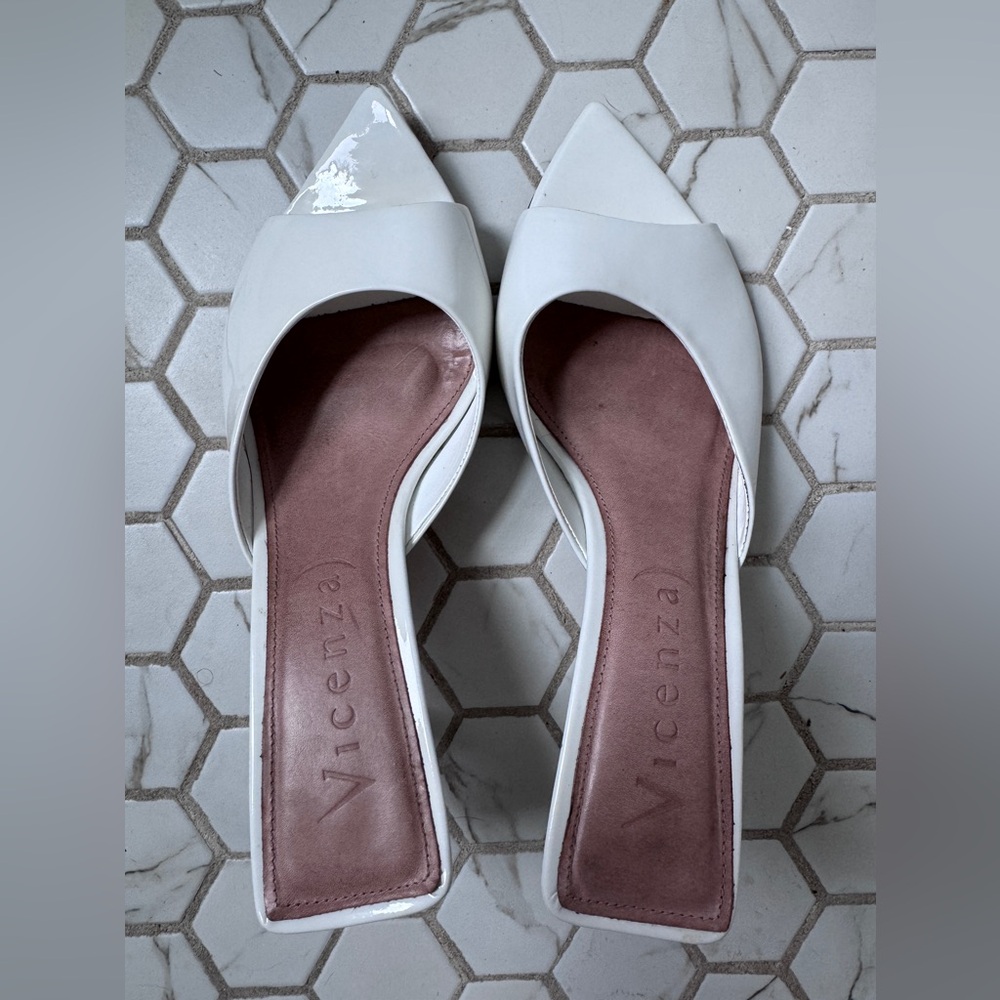 Anthropologie White Heels